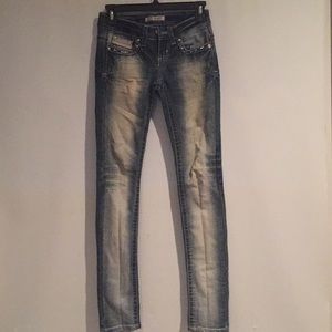 ZCO light and dark wash blue jeans